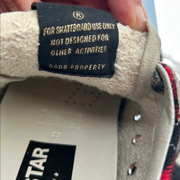 Golden Goose Suede Printed Sneakers Women's Size 8 IT 38 - Picture 11 of 12